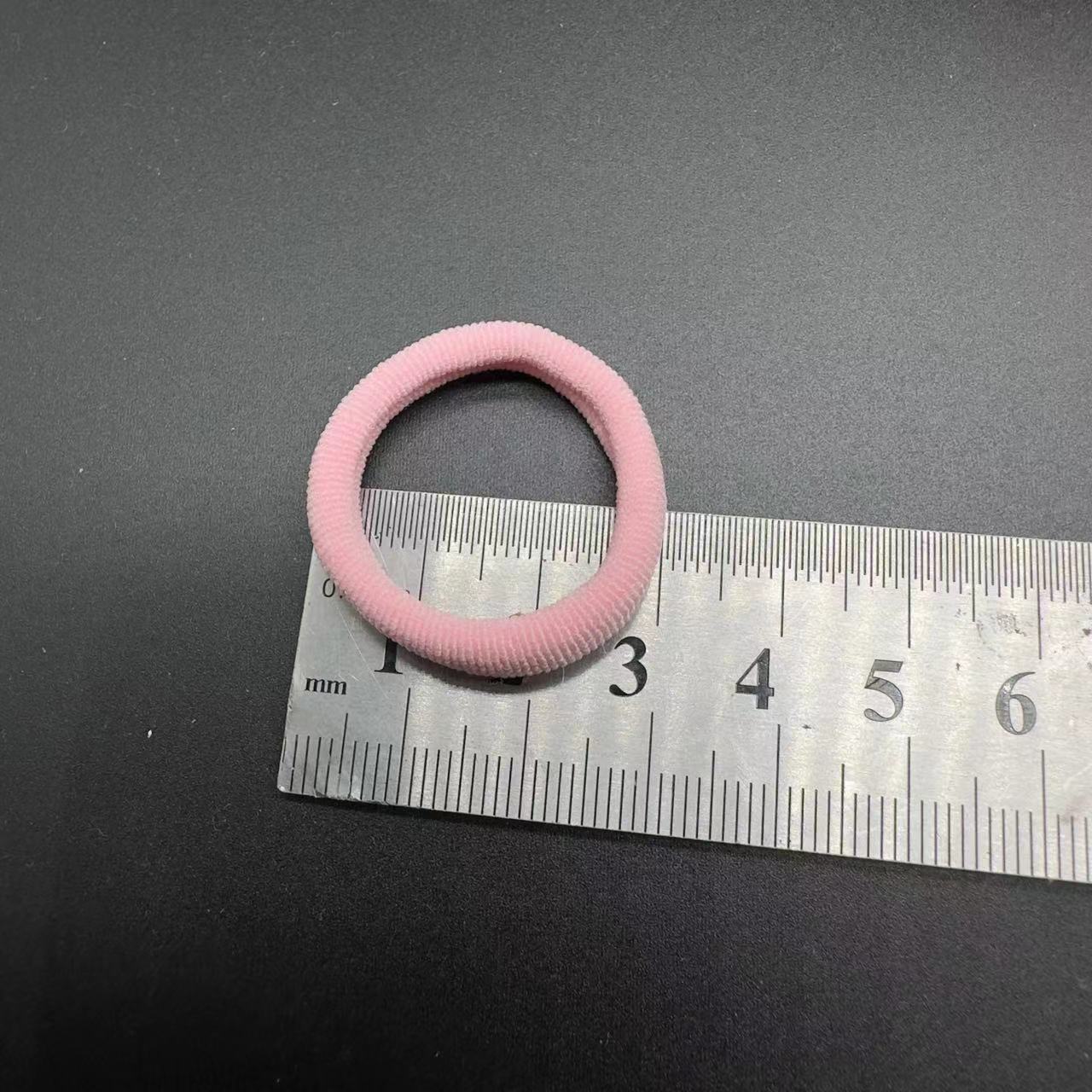 3cm towel hair tie, high-elasticity solid color towel tie, seamless leather band, small gift decoration, hair tie decoration wholesale details Picture