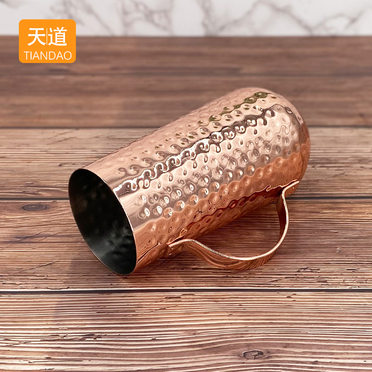Hammered copper cup moscow mule cup Moscow Mule Stainless steel cocktail metal wine glass Bar cup Specification drawing