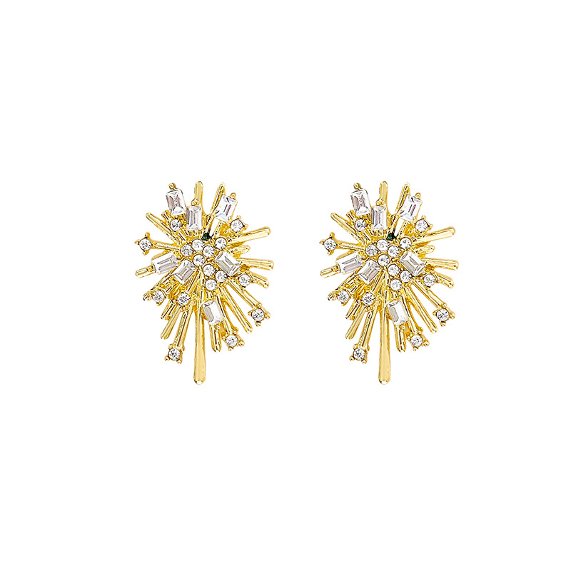 Fireworks Earrings 2025 New bestsellers, light luxury and high-end style, autumn and winter style stud earrings, niche and unique personality earrings Item Picture