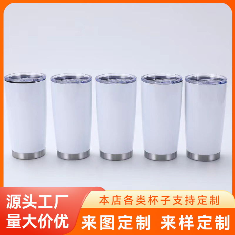 Cross-border 3D printed stainless steel 20 car cup with spray painting, large-capacity car insulation ice cup for export full figure