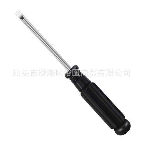 Cross-shaped flat-head screwdriver with crystal transparent handle, 2-inch screwdriver, small screwdriver, hardware tools, 3/4MM undefined