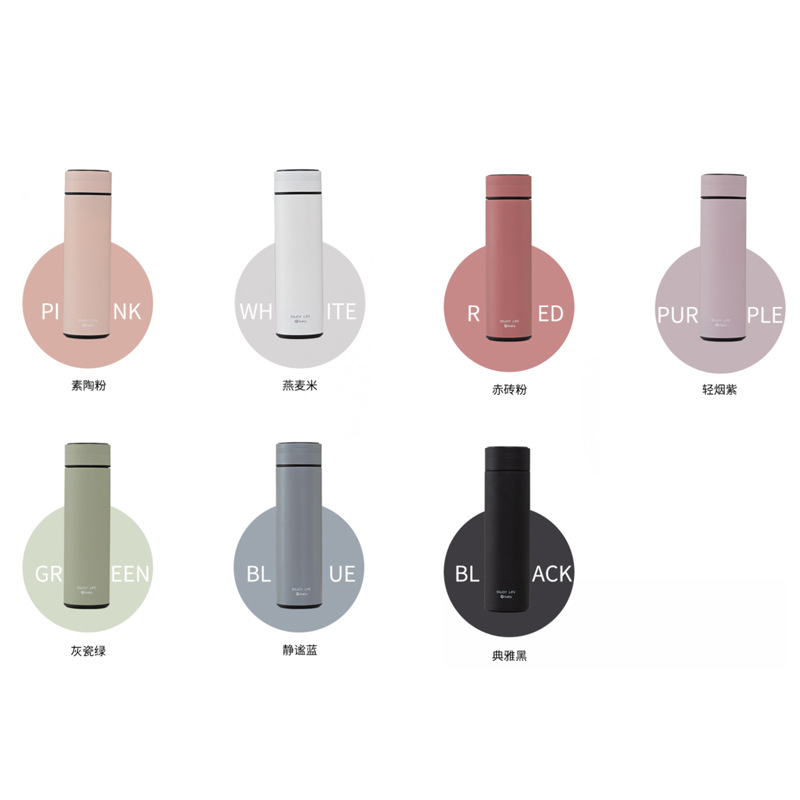 Replaceable battery smart temperature-displaying insulated cup, cold-keeping stainless steel cup, office tea brewing, car travel refrigerator, water cup Item Picture