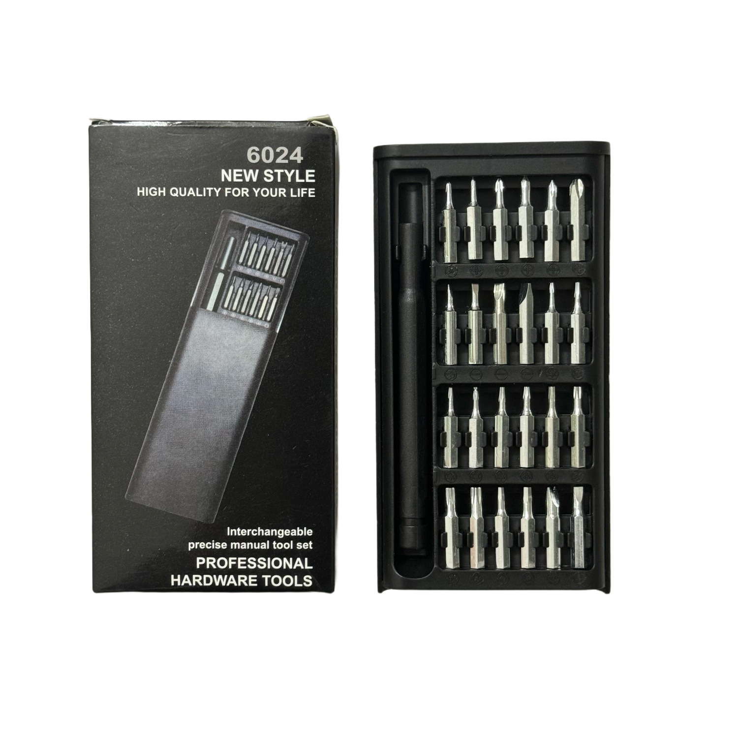 24-in-one screwdriver set, cross-shaped and flat-head precision tools for disassembling and repairing mobile phones and computers, 25-in-one screwdriver undefined