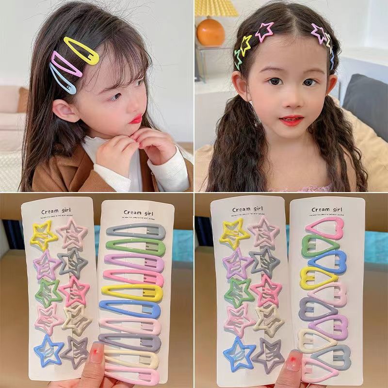 A new baby baby clip with a side hairpin on the side of the bangs in autumn, featuring a candy-colored hair clip for girls, a popular children's Internet celebrity Specification drawing