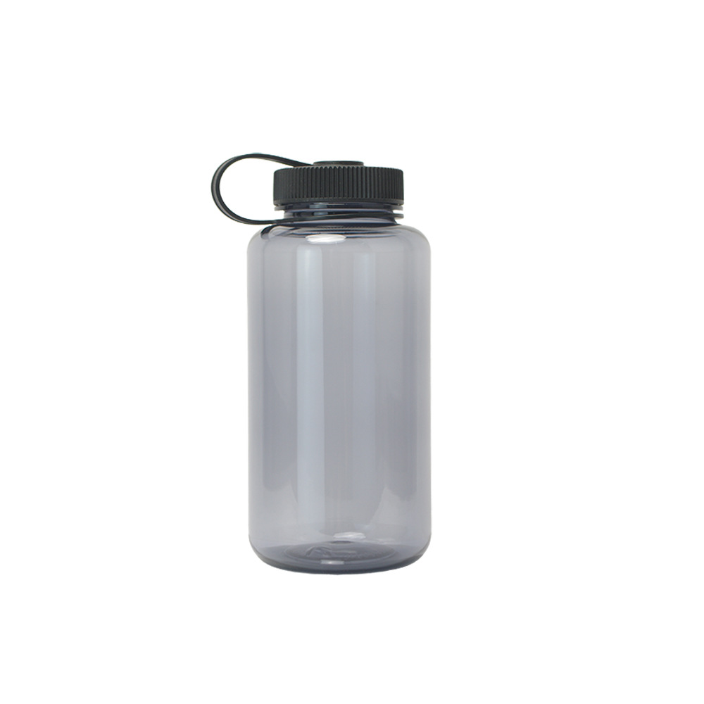 tritan material 1L space cup, BPA-free plastic with lid, large-capacity water bottle, outdoor sports water cup full figure