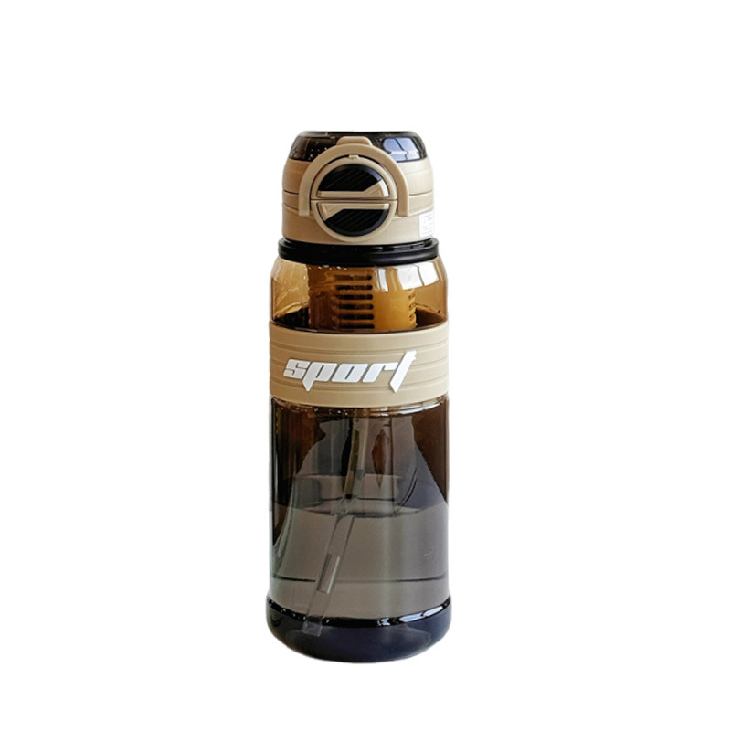 Wholesale of portable large-capacity sports water cups with straws, direct drinking cups for students going to school in summer, and plastic cups for separating tea and water Item Picture