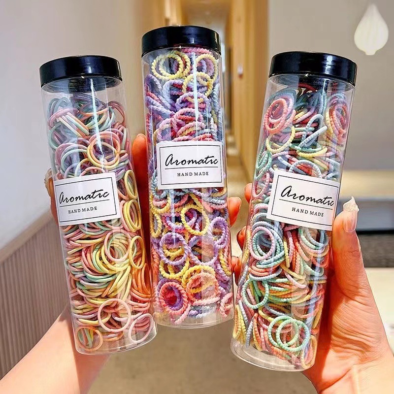 Baby hair bands do not damage hair. Children's hair ties have good elasticity. Rubber bands for girls, babies, small hair ties and hair accessories details Picture
