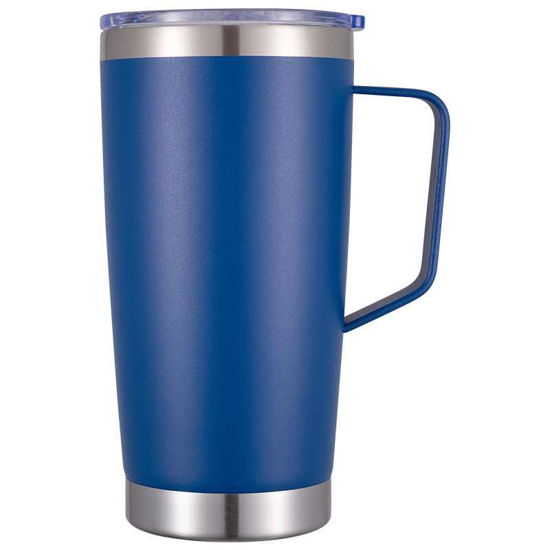 Cross-border in-stock 20oz/30oz handle car cups, 304 stainless steel insulated cold-sprayed plastic coffee straw ice cup Application Scenario