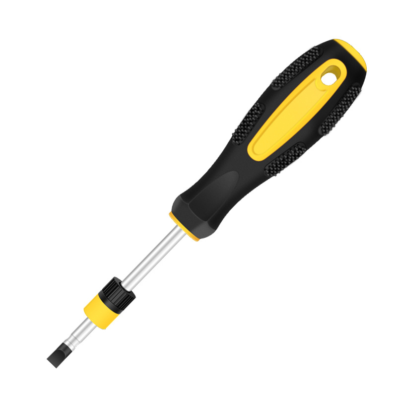 Strong magnetic extended screwdriver, cross flat-head industrial-grade screwdriver tool set, super hard screwdriver taper, small screwdriver complete collection Item Picture