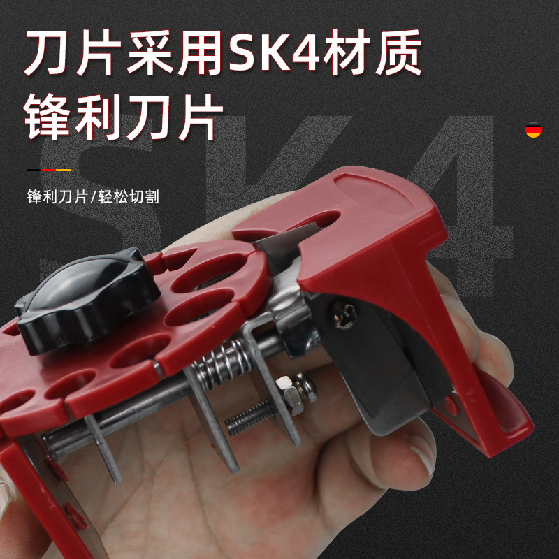 The handheld quick wire stripper for electrical cable stripping and manual stripping pliers can be carried at any time Specification drawing