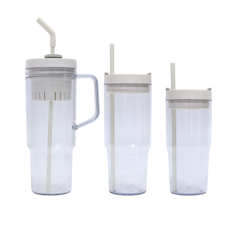 2025 Cross-border New 40oz handle car cup Beer mug three-piece set Portable with straw plastic handle cup Application Scenario