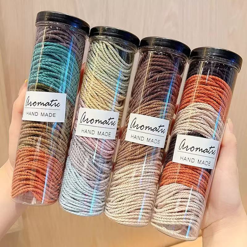 100 seamless interlocking hair bands, threaded anti-slip hair ties, durable high ponytail hair ties that won't damage the hair's elastic bands full figure