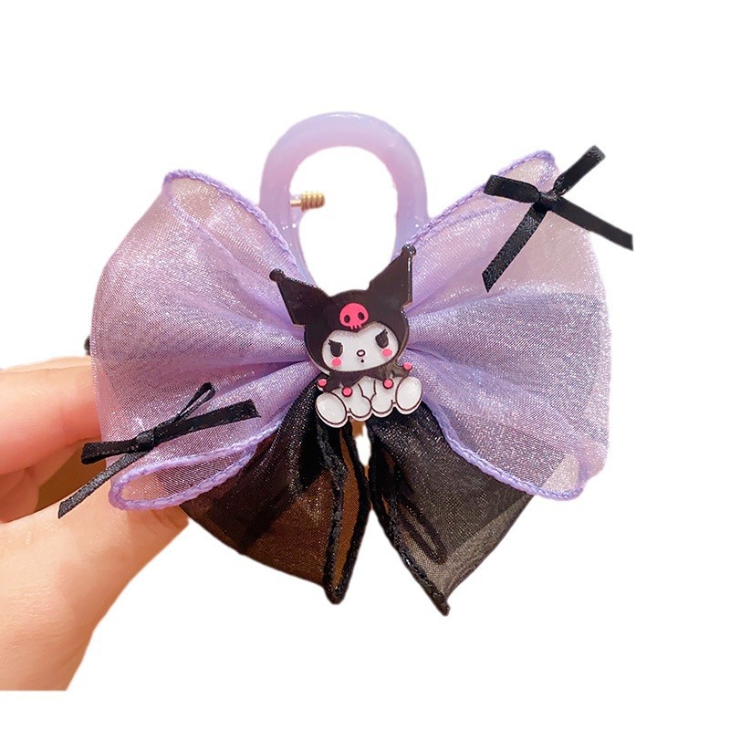 Children's cartoon grab clip, super cute and adorable Sanrio updo headwear for girls, baby bangs without damaging hair, hair accessory and hair clip Item Picture
