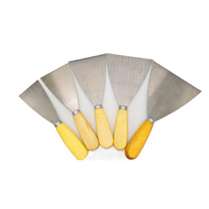 The manufacturer sells Jinfei putty knives, wooden-handled putty knives and mud knives for wholesale at one yuan Item Picture