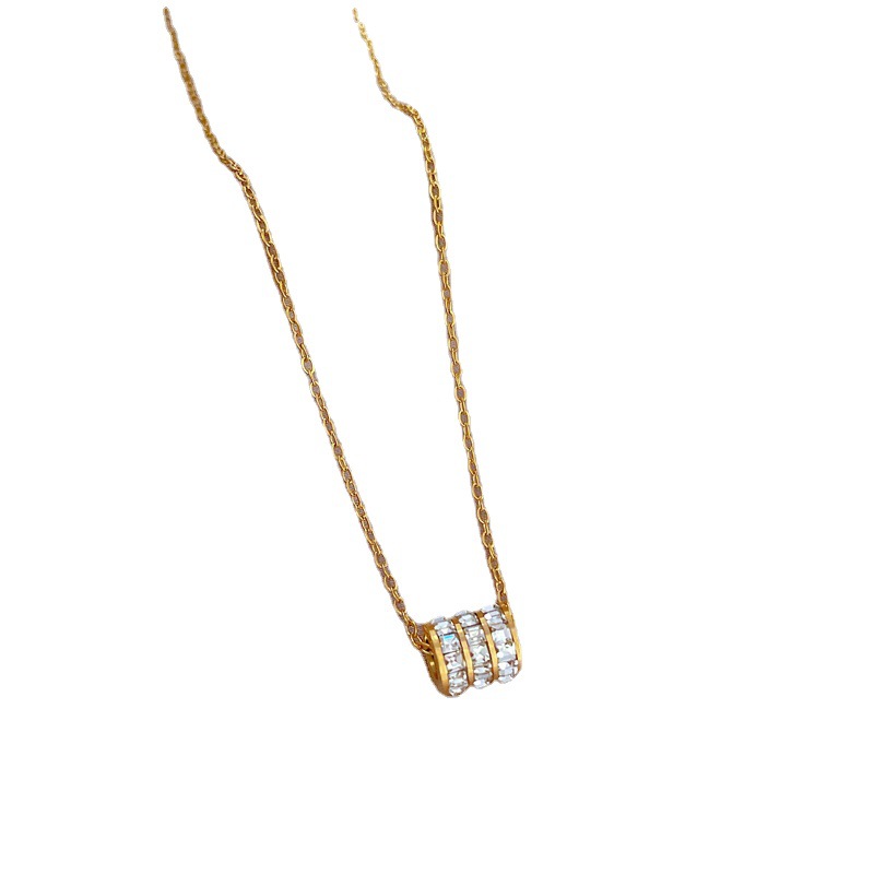 【 All-titanium Steel 】 Minimalist style mini waist, real gold necklace inside the furnace, female Instagram influencer collarbone chain accessory Item Picture