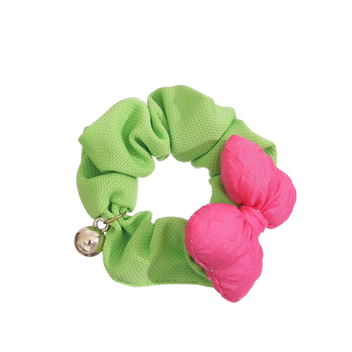 Children's fabric bow, large intestine hair band, Korean girl's sweet hair tie, ponytail hair tie, leather band, Japanese and Korean headwear Item Picture