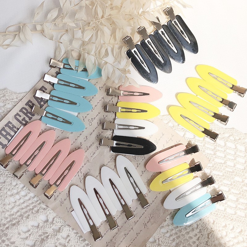 4 basic and practical hairdressing and makeup accessories: Seamless clips, bangs clips, headwear, duckbill clips, hair clips, hair clips and hair accessories full figure