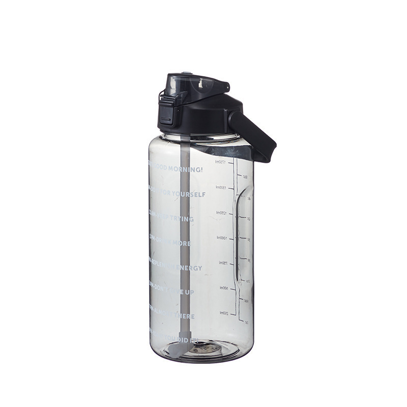 2000ML straw cup, plastic sports water cup, graduated water bottle, portable space cup, bouncy large-capacity water bottle Application Scenario