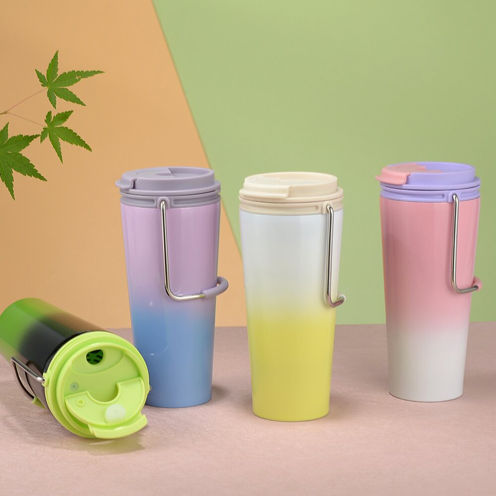 A comprehensive collection of 304 stainless steel handle insulated cups and portable outdoor vacuum water cups for Amazon cross-border Temu delivery details Picture