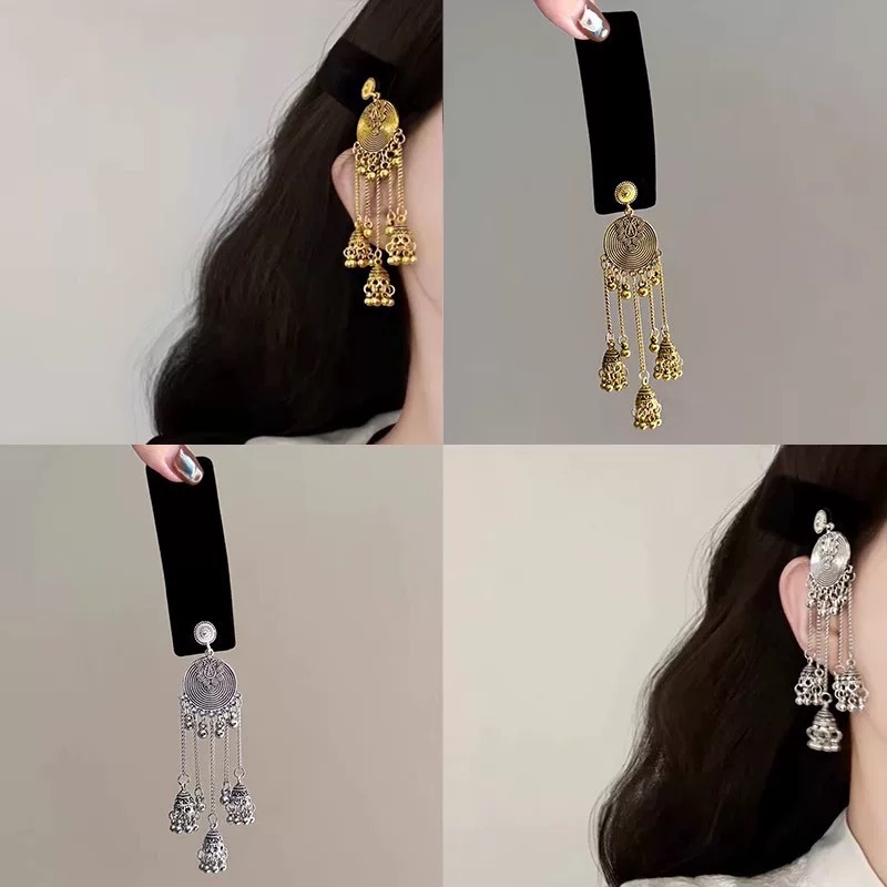Miaojiang ethnic style black velvet hairband with a high-end feel, high head top headband, female hairpin, new Chinese-style headwear details Picture
