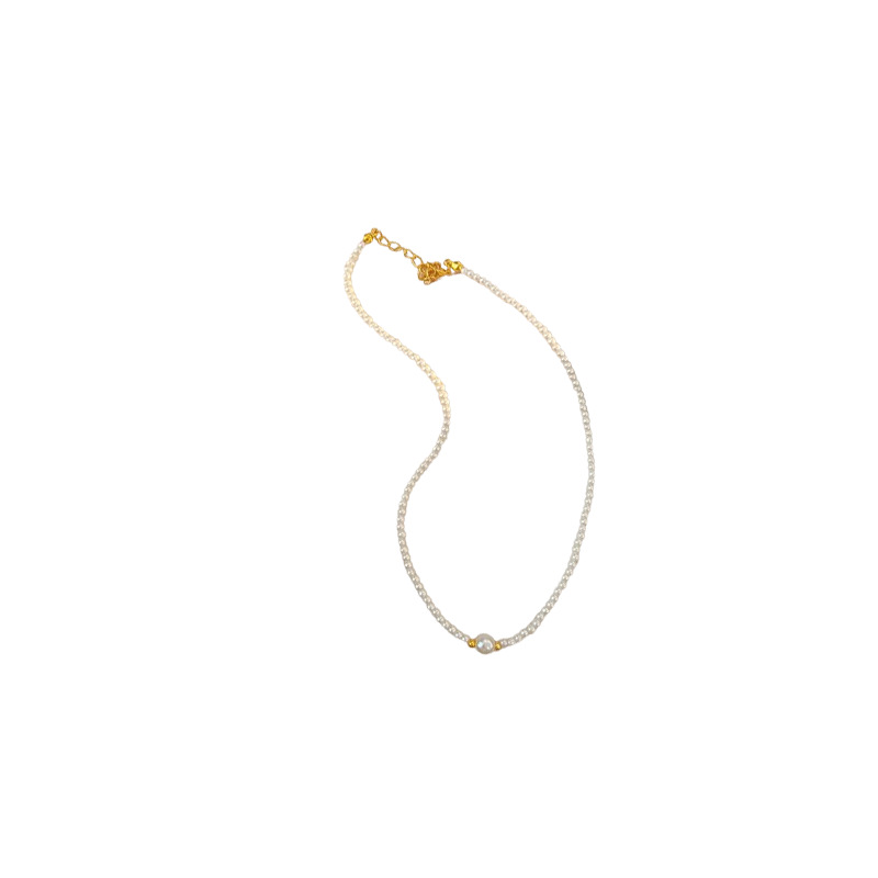 Pearl necklace, versatile, fashionable, light luxury, court gentle choker collarbone chain, feminine charm, noble lady, high-end neckchain Item Picture
