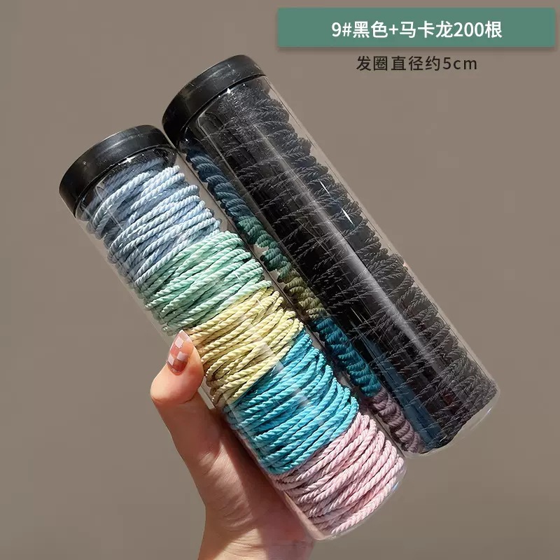 High-elasticity rubber band for girls to tie their hair, simple and elegant. 2022 new style rubber band hair band, durable hair Specification drawing