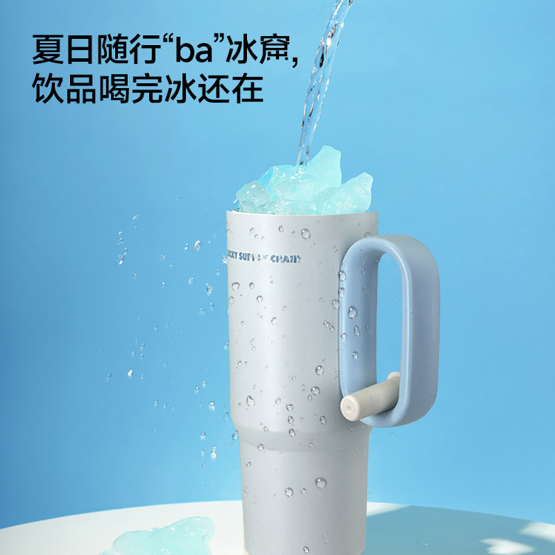 Simple and high-quality appearance insulated cups, customized car ice cube cups, portable straw water cups for men and women, stainless steel cups, and portable cups Application Scenario