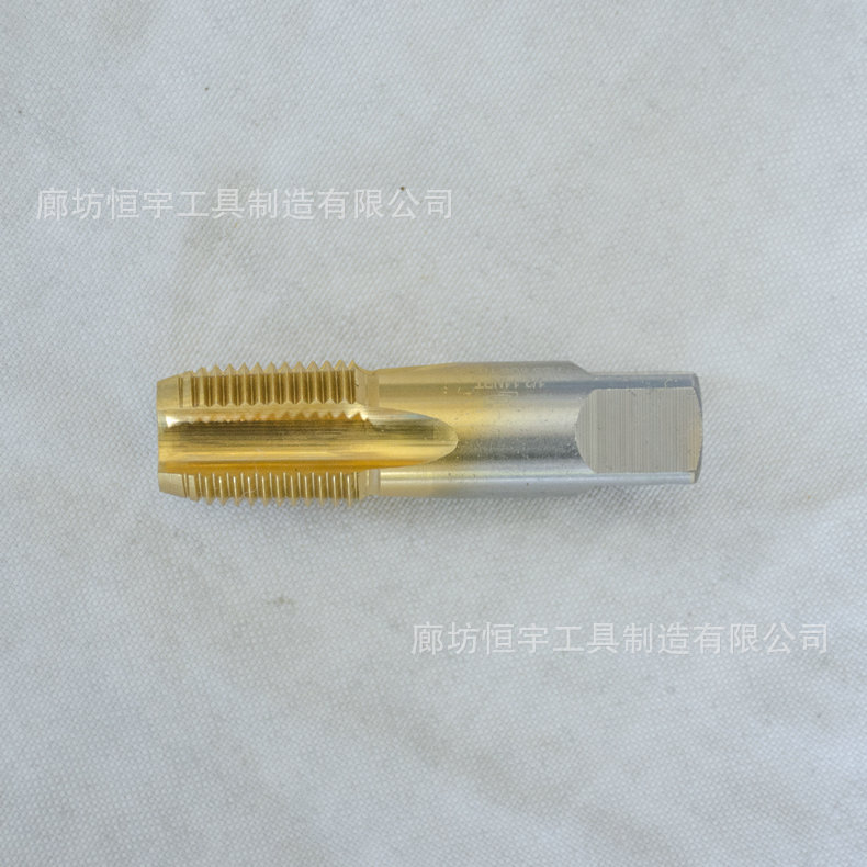 Langgong brand conical 60-degree square shank stainless steel NPT tap, 6524 high-speed steel processing stainless steel details Picture