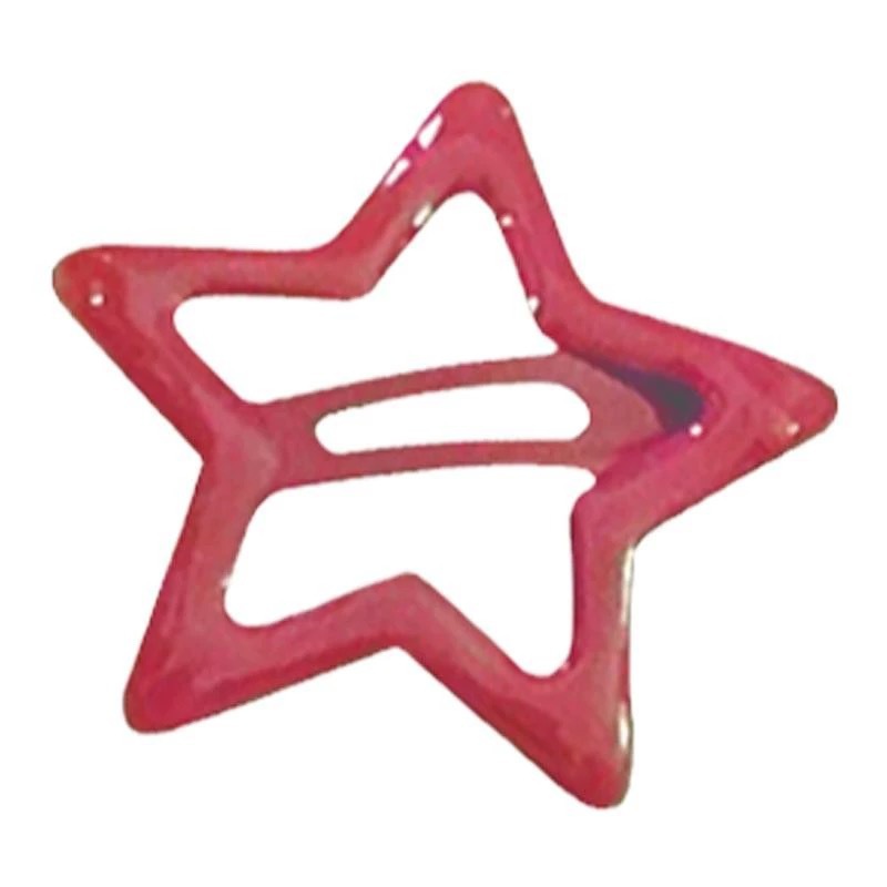 Dopamine colorful five-pointed star hair clips, side clips, bangs, bb clips, headwear, hair clips for women, new small clips Item Picture