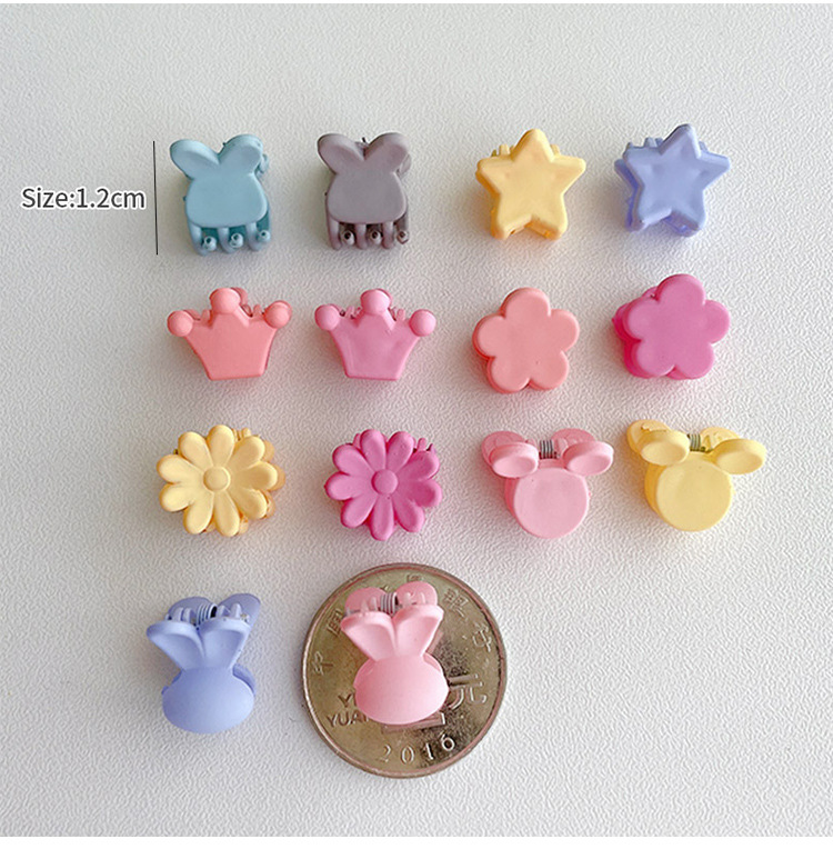 Korean hair accessories, children's five-pointed star hair clips, mini cartoon matte bangs clips, baby broken hair clips, baby hair clips wholesale Application Scenario