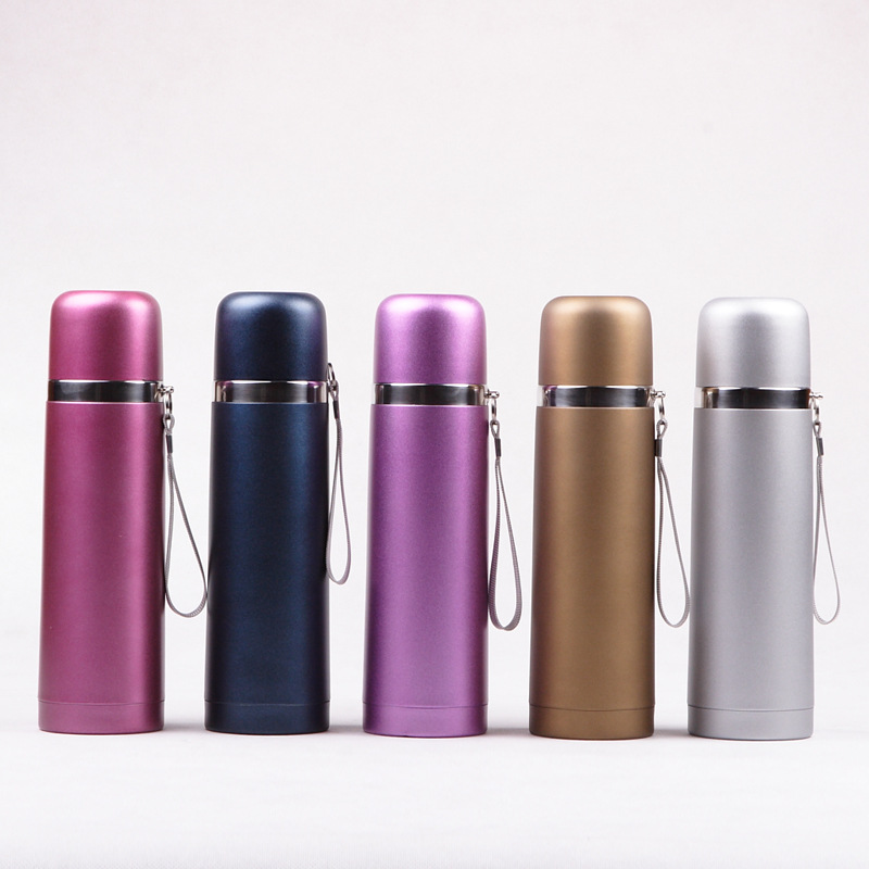 Wholesale high-end 350ml and 500ml bullet-shaped thermos flasks from the manufacturer, with super strong heat preservation for 24 hours details Picture