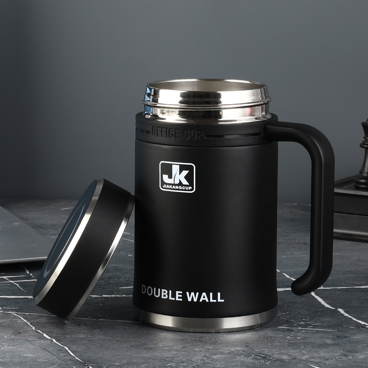 Wholesale of new 316 stainless steel insulated cups for men's office high-end business tea brewing cups with handles Application Scenario