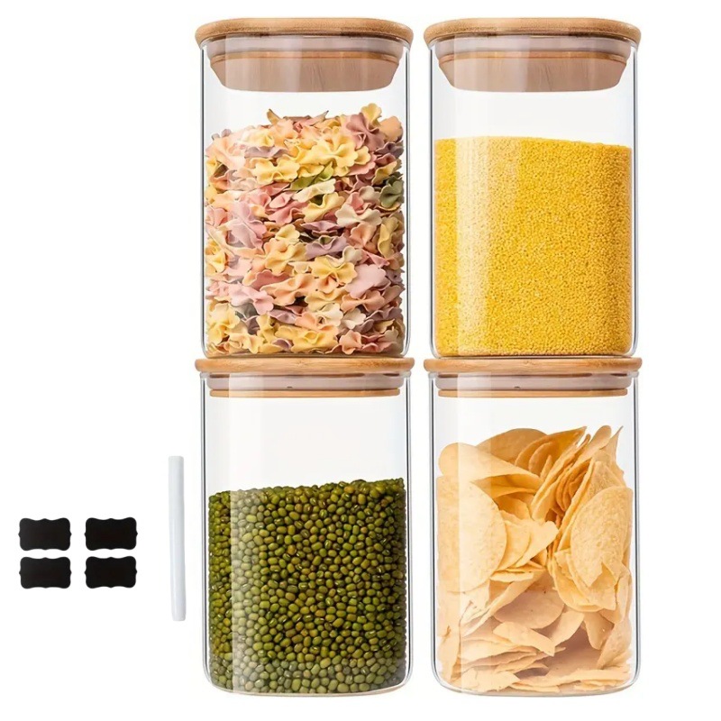 Cross-border exclusive food storage tank set, kitchen storage large capacity 1500ml grain coffee bean container Item Picture