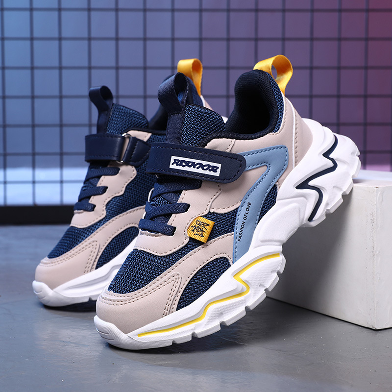 儿童运动鞋童网鞋儿童透气春秋款网面孩飞织夏季镂空单网童鞋