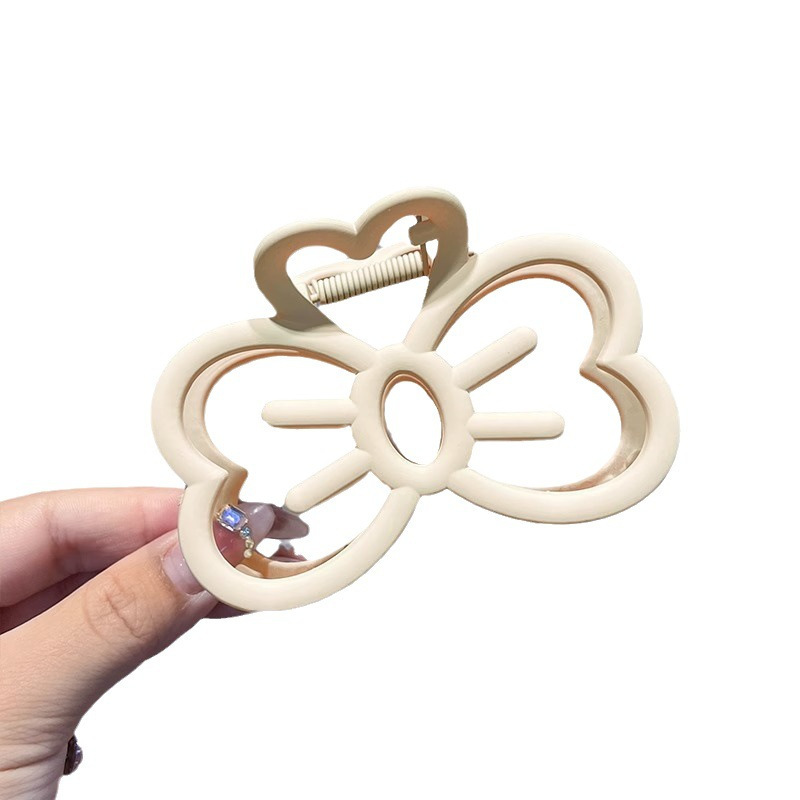 Sweet and cute bow hair clip, female back head updo hair clip, large volume shark clip, ins style hair clip Item Picture