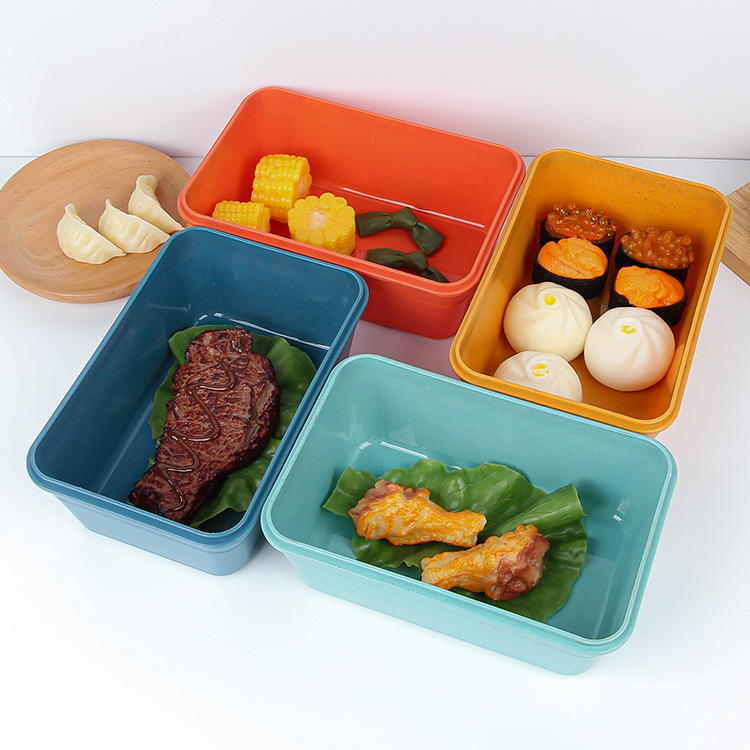Amazon wheat straw lunch box, refrigerator freezer storage box, lunch box, grain and dried fruit storage box manufacturer wholesale details Picture