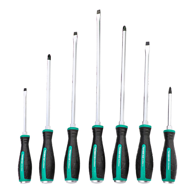 Tuosen Tools wholesale through-hole screwdrivers 4-12 inch flat-head cross-head screwdrivers can be tapped and impact screwdrivers Item Picture