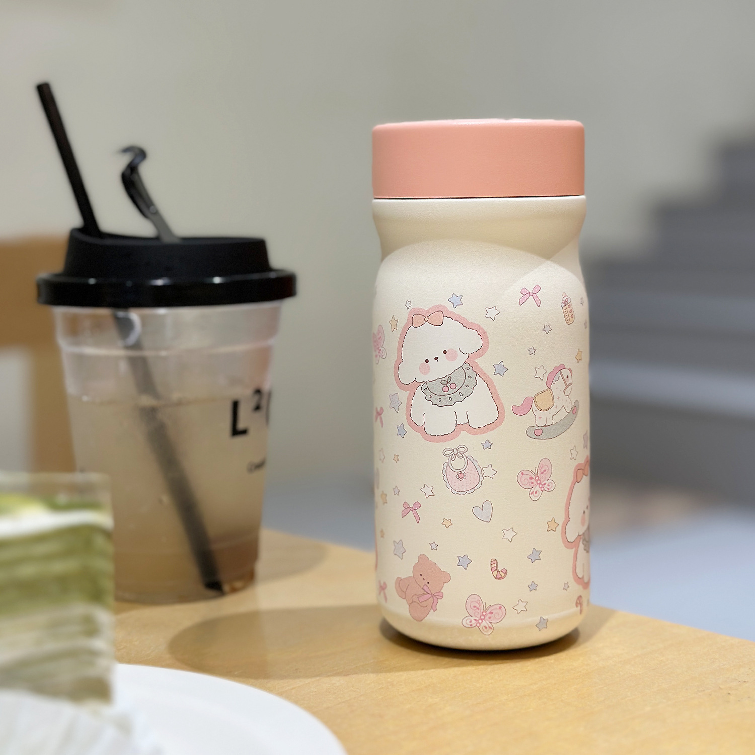 Portable and compact student insulated cup, mini creative pocket cup, portable cartoon stainless steel insulated cup Application Scenario