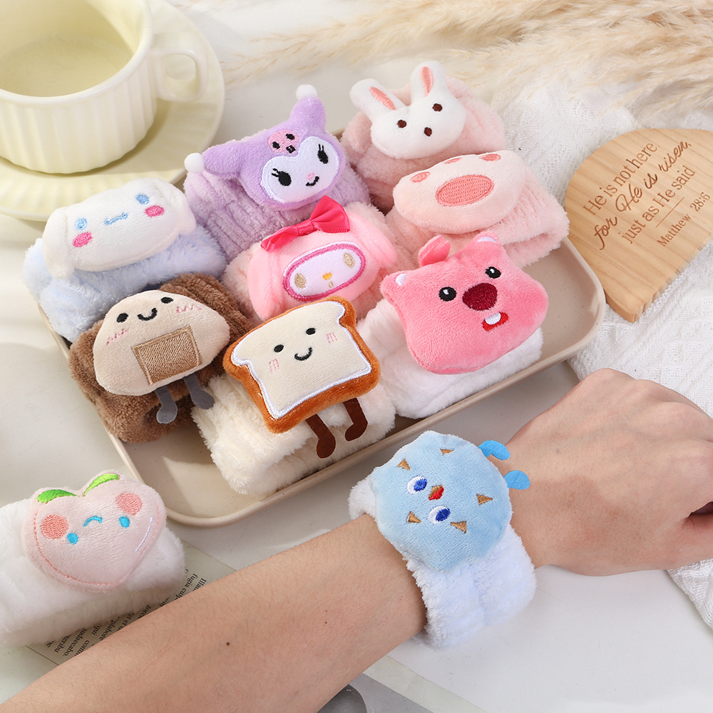 Cute cartoon, soft, water-absorbing wrist strap, waterproof and moisture-proof wonder, cuff wrist guard, wristband cover, sweat-absorbing for washing up full figure