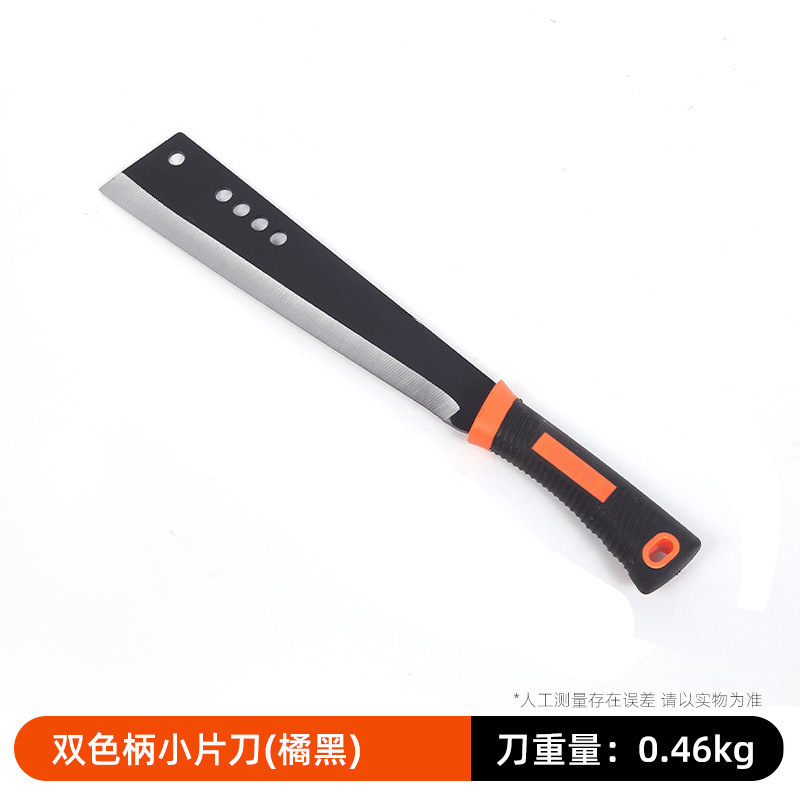 Diesel knife, manganese steel, double-color handle, large knife, woodcutting knife, outdoor tree cutting, agricultural firewood knife, double-cutting mountain opening knife undefined