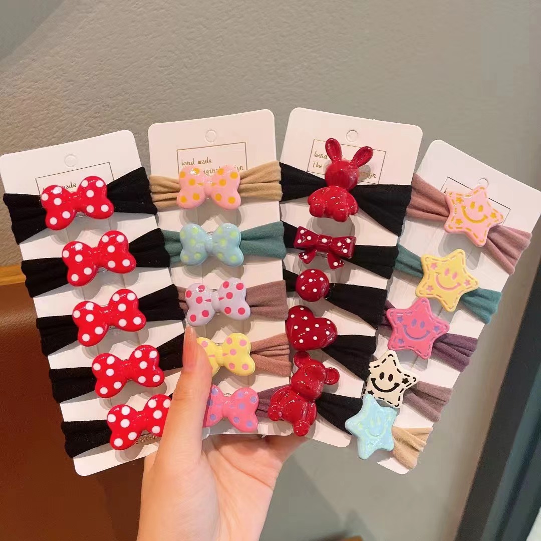 Children's hair tie, little girl's braid hair tie, no damage to hair, high elasticity hair band, girls' headwear, cute hair band details Picture