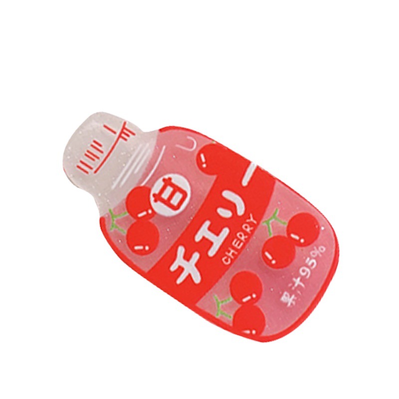 Spring and summer Korean beverage bottles, hairpins, cute hair clips for girls, funny girl side hair accessories, wholesale hair roots Item Picture