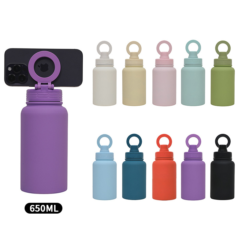 Cross-border manufacturer direct supply insulated cups, new Amazon products, large-capacity female high school appearance level, popular stainless steel sports water cups full figure