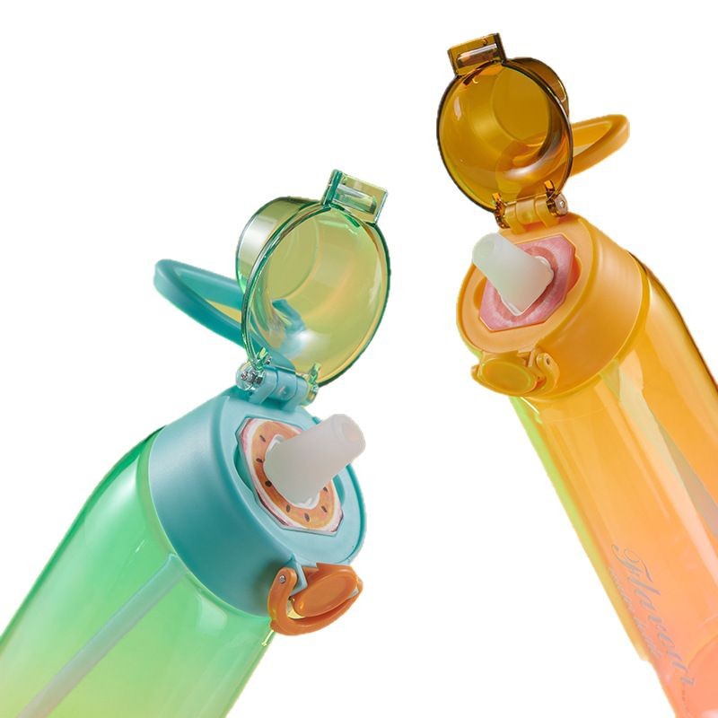 Amazon Cross-border's new dual-color fragrance cup, gradient scent water cup, drinking wonder Tritan Fun Cup Item Picture