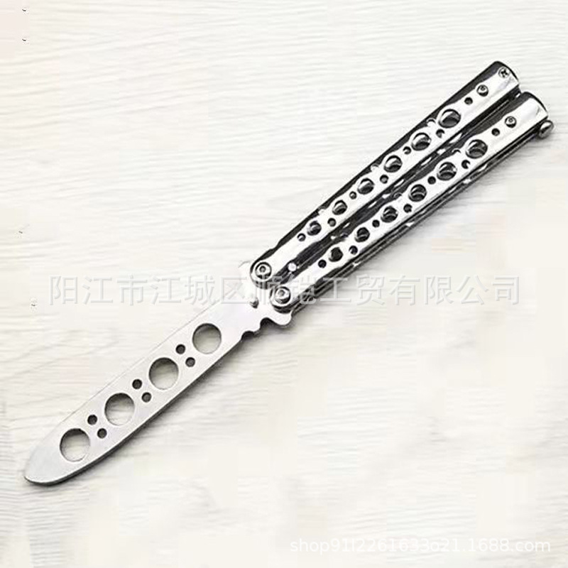 Butterfly knives are a beginner-level practice for CSGO beginners. They are maintenance-free, breakable, portable for outdoor self-defense, made of all-steel, and have no sharp edges undefined