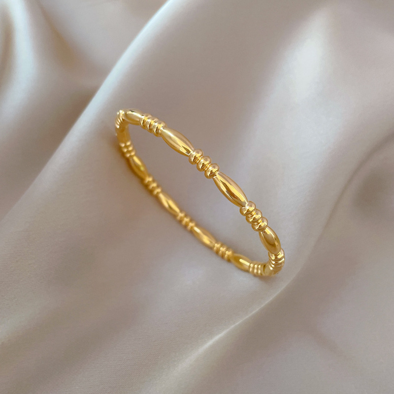 【 All-Titanium Steel 】 Zen staff, European and American INS style titanium steel bracelet, minimalist cross-border retro fashion stainless steel jewelry Application Scenario