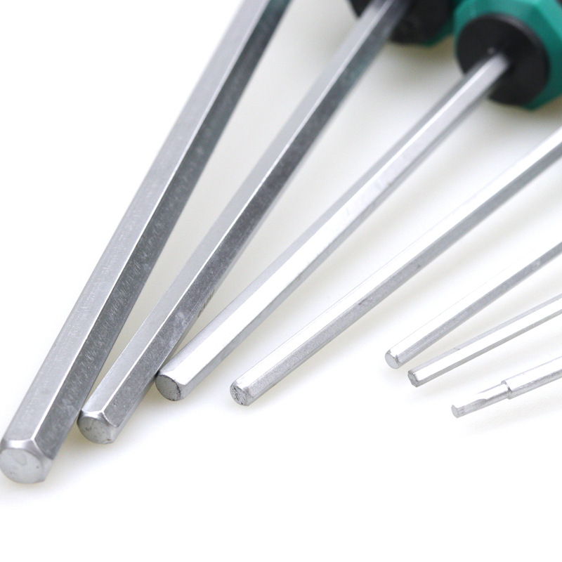 Chromium vanadium steel straight handle hex socket screwdriver, screwdriver screwdriver, hex socket wrench, hex bar, hex screwdriver details Picture