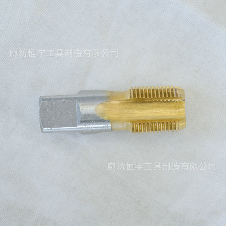 Langgong brand conical 60-degree square shank stainless steel NPT tap, 6524 high-speed steel processing stainless steel Specification drawing