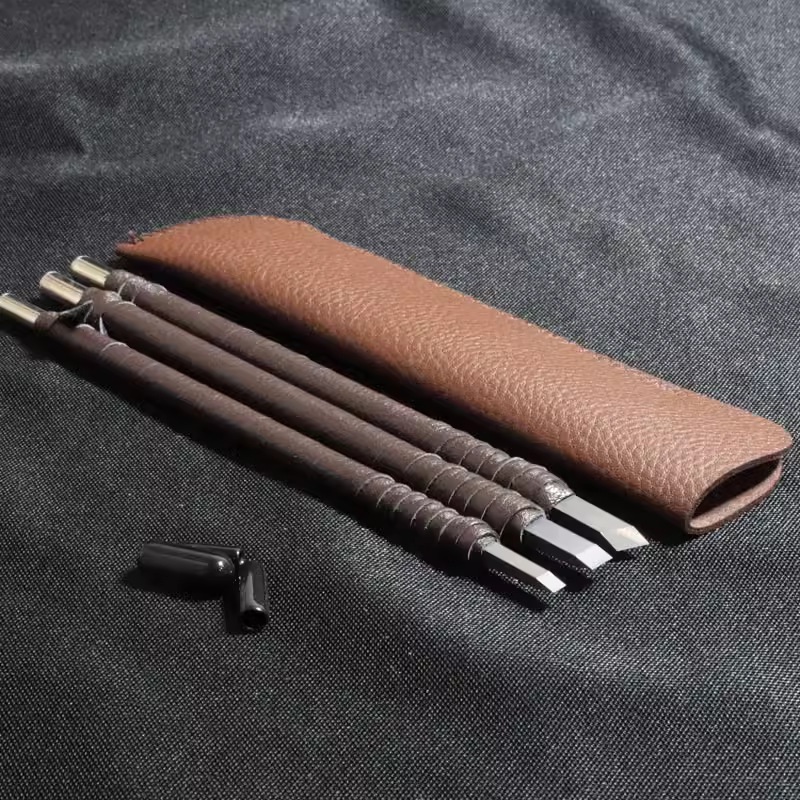 Self-made tungsten steel seal engraving knife, wood carving knife, stone engraving knife, seal engraving hard alloy seal engraving tool set, engraving and seal engraving knife Specification drawing