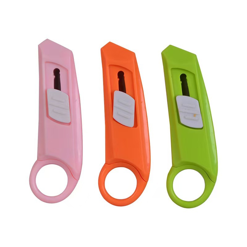 High appearance level, small mini utility knife, automatic return, portable knife, express box opening, envelope cutting, paper cutting knife Item Picture